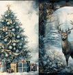 Blue Christmas 4 Rice Paper - LaBlanche