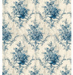Blue Toile Floral Rice Paper - LaBlanche