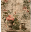 Pink Floral Urns Rice Paper - LaBlanche