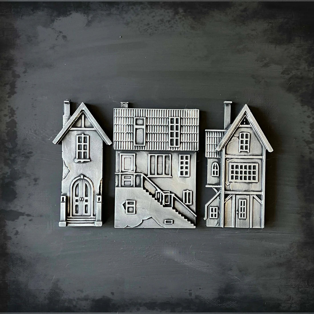 Vintage Houses 1 Silicone Mould (Alte Hauser 1) - LaBlanche