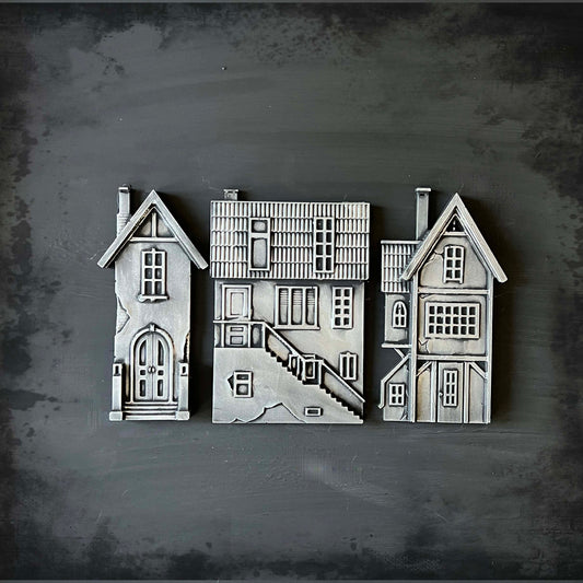 LaBlanche Vintage Houses I Mould, Ltd Edition - Decoupage Queen