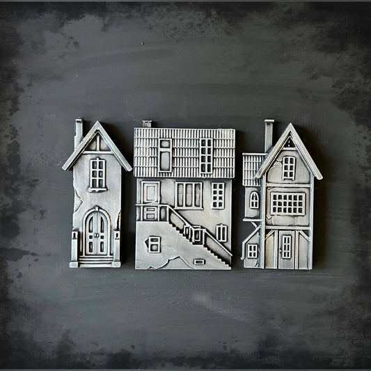 Vintage Houses 1 Silicone Mould (Alte Hauser 1) - LaBlanche