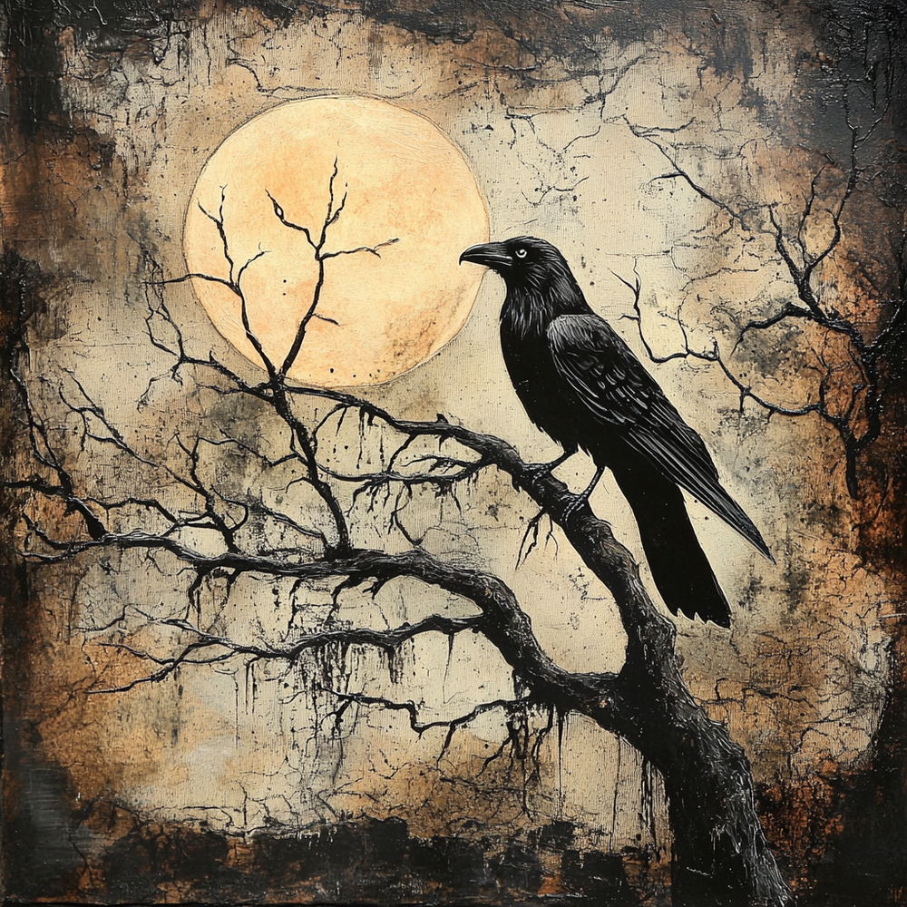 Moonlit Crow Tissue Paper - Flippin Furniture