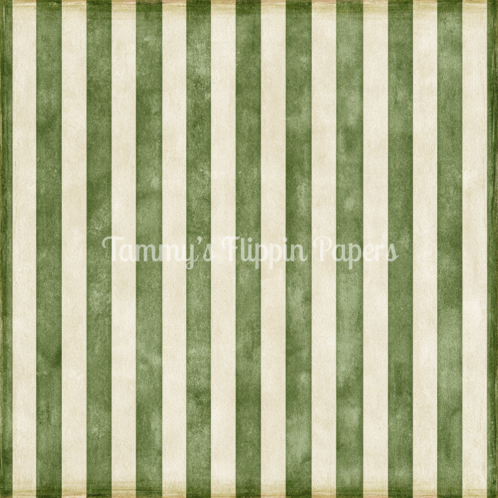 Moss & Cream Stripes Tissue Paper - Flippin Furniture