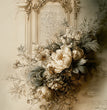 Baroque Floral Script Rice Paper - LaBlanche