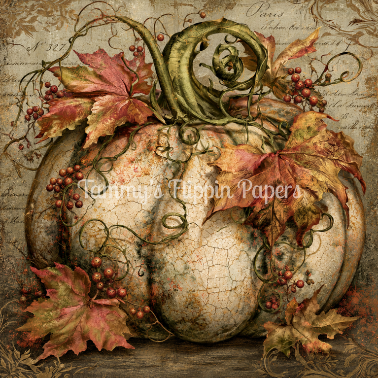 October Patina Decoupage Paper - Flippin Furniture
