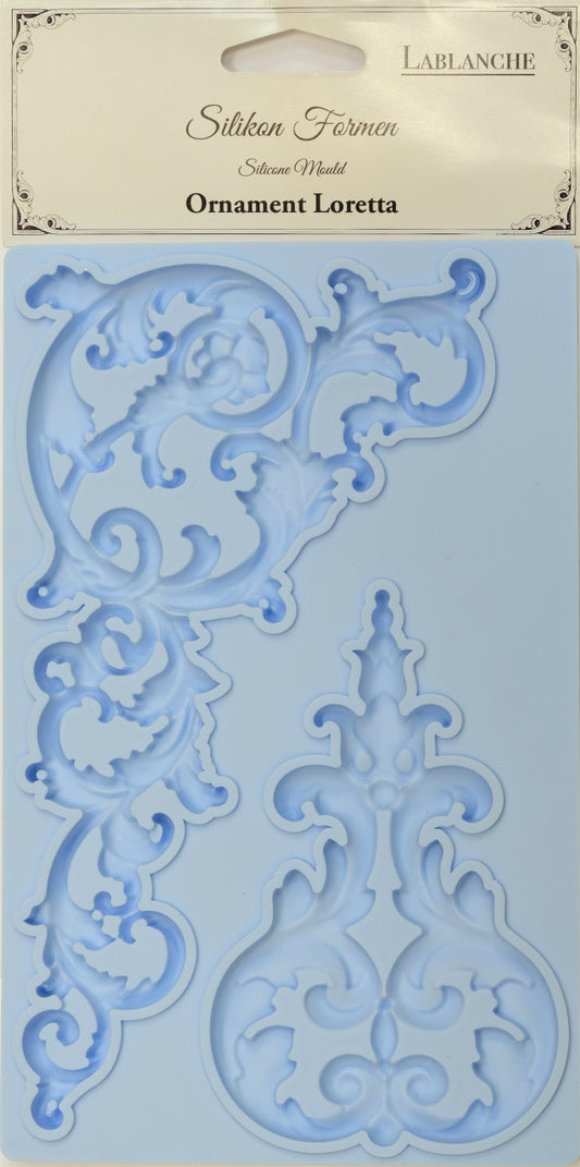 LaBlanche Ornament Loretta Silicone Mould - Decoupage Queen