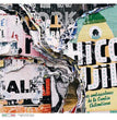 Torn Graffiti Collage Rice Paper - Paper Designs
