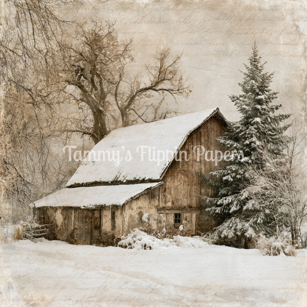Peaceful Rustic Barn Tissue Paper - Flippin Furniture