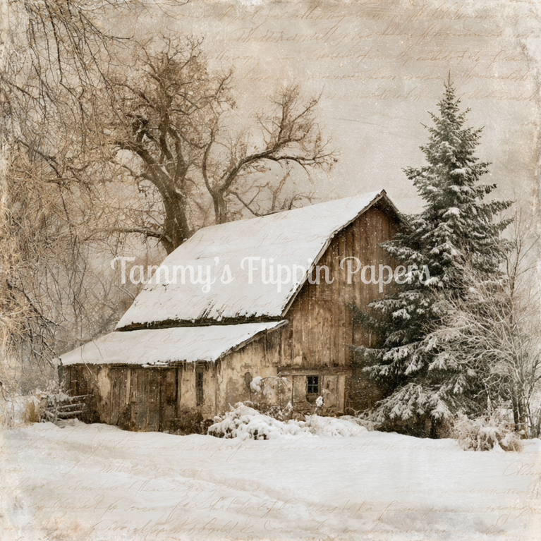 Peaceful Rustic Barn Tissue Paper - Flippin Furniture