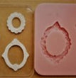 Mini Three Oval Frames Mould - Emlems