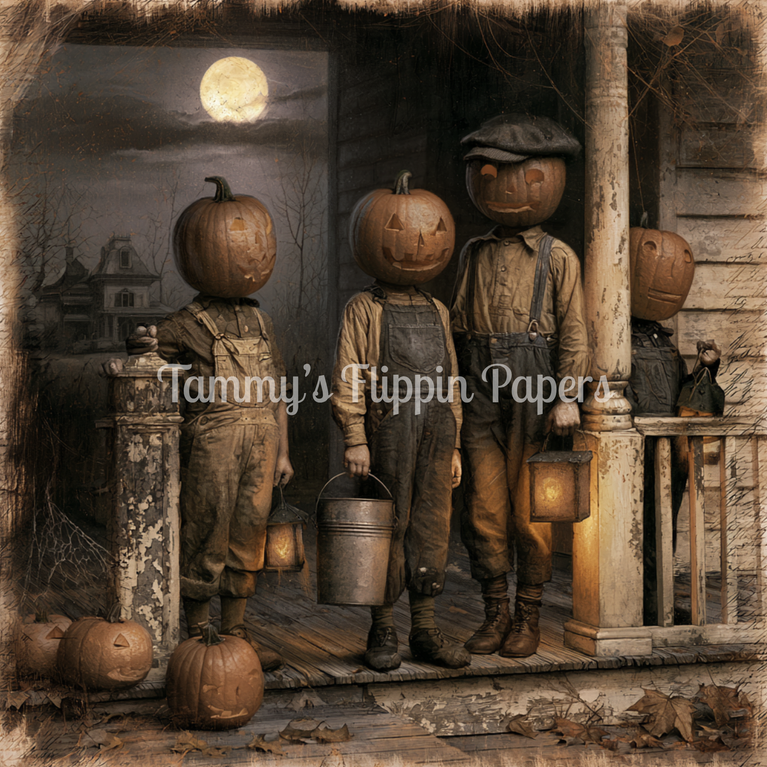 Porchlight Pumpkin Boys Tissue Paper - Flippin Furniture