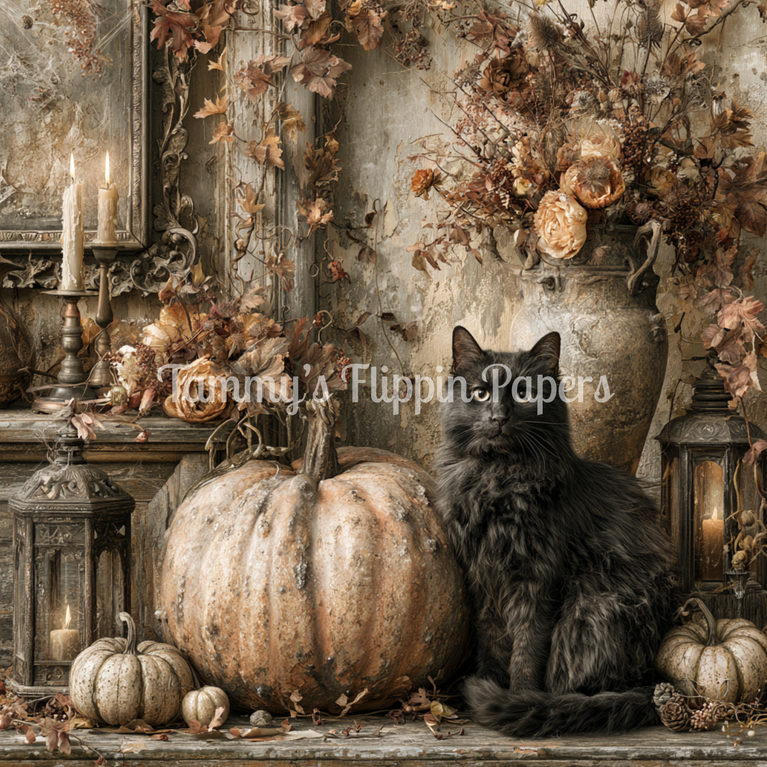 Pumpkin & Paws Tissue Paper - Flippin Furniture