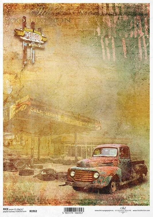 The Truck Stop Rice Paper (R1912) - ITD Collection