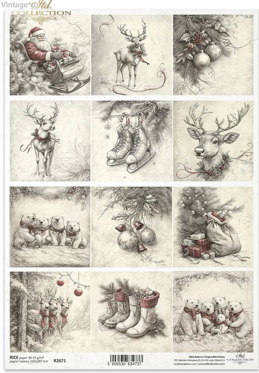 Woodland Wishes (R2671) Rice Paper -  ITD Collection