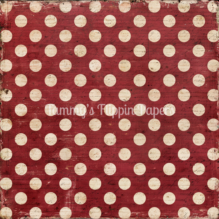 Red & Cream Dots Tissue Paper - Flippin Furniture