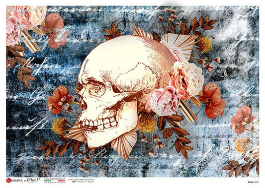 Skull 0031 Rice Paper- Decoupage Queen