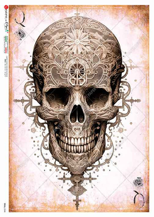 Skull 0037 Rice Paper - Paper Designs