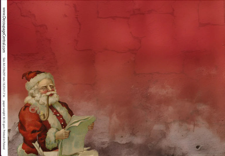 Just Santa Rice Paper - Decoupage Central
