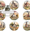 Church Circles Rice Paper (DC192) - Decoupage Central