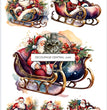 More Santas Rice Paper (DC230)- Decoupage Central