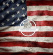 Grunge American Flag A3 Rice Paper (DC5000) - Decoupage Central
