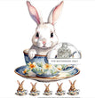 Bunny in a Teacup Rice Paper (DC323) - Decoupage Central