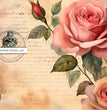 Floral on Parchment Duo Rice Paper (DC174) - Decoupage Central