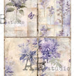 Lilac & Lavender Squares (#ID186) Rice Paper - Milky Valley