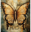 Mechanical Butterfly (#ID125) Rice Paper - Milky Valley