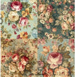 Cottage Rose Quad (#ID158) Rice Paper- AB Studios