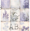 Lavender Squares (#ID182) Rice Paper - Milky Valley