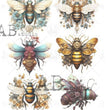 Mechanical Bees Multi (#66) Rice Paper- Carte Italiano