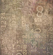 Numbered Grunge Background Rice Paper (R1115) - ITD Collection