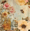Patina Bees & Honey (#ID541) Rice Paper - Milky Valley