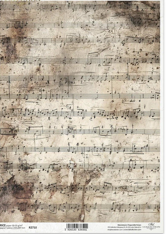Vintage Music (R2710) Rice Paper -  ITD Collection
