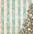 Seafoam Christmas Stripes Decoupage Paper - Flippin Furniture
