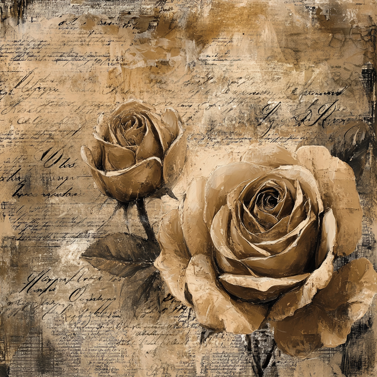 Sepia Rose Story Tissue Paper - Flippin Furniture
