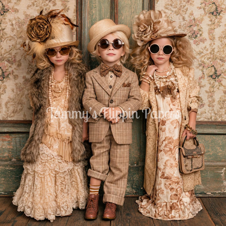 Sepia Socialites Decoupage Paper - Flippin Furniture