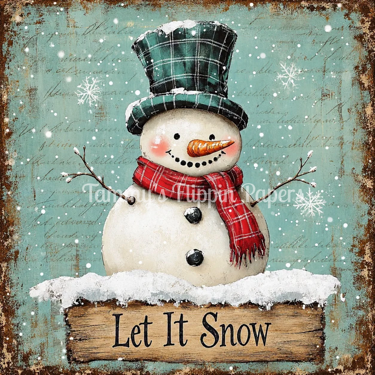 Snow Much Fun Decoupage Paper - Flippin Furniture