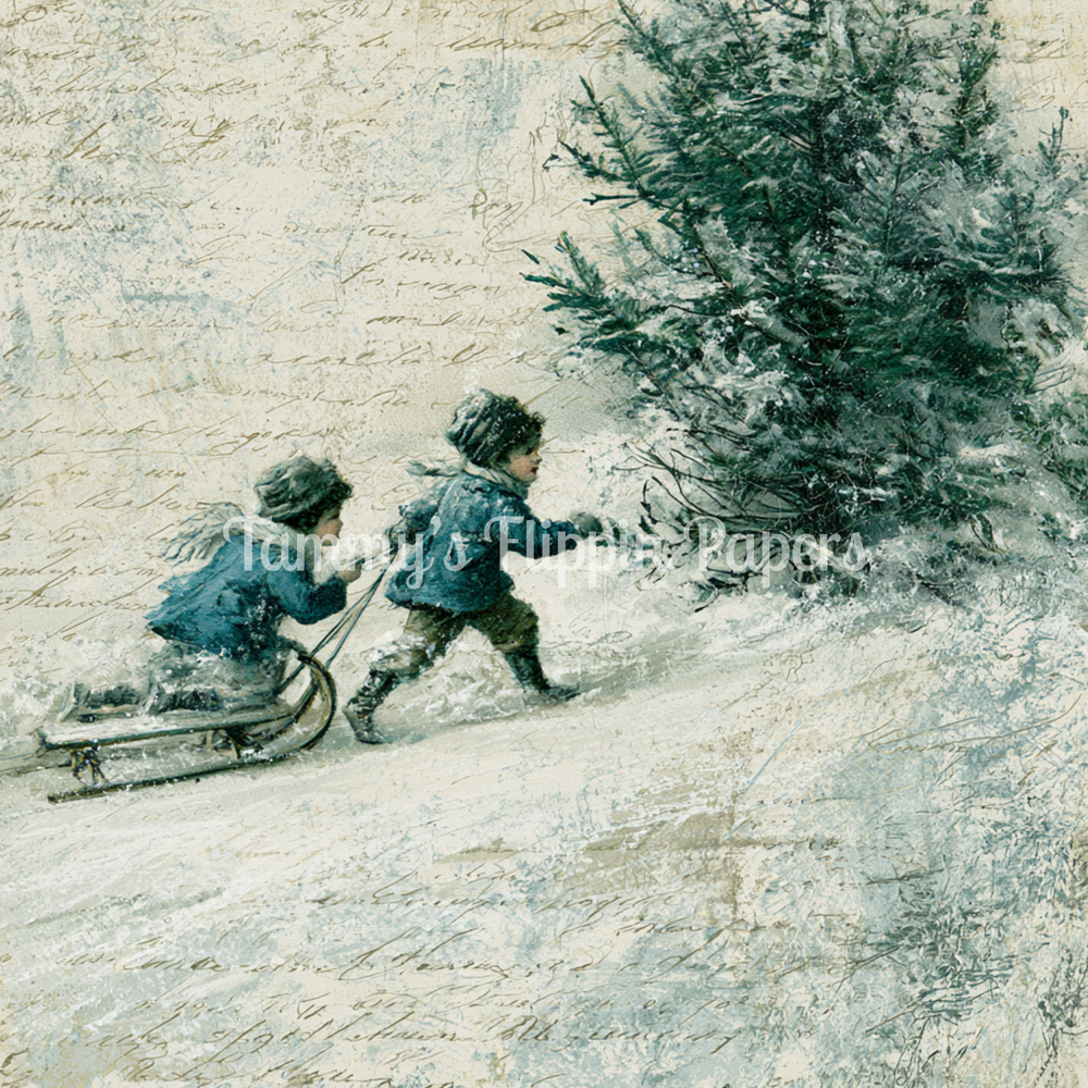 Snowday Christmas Adventure Tissue Paper - Flippin Furniture