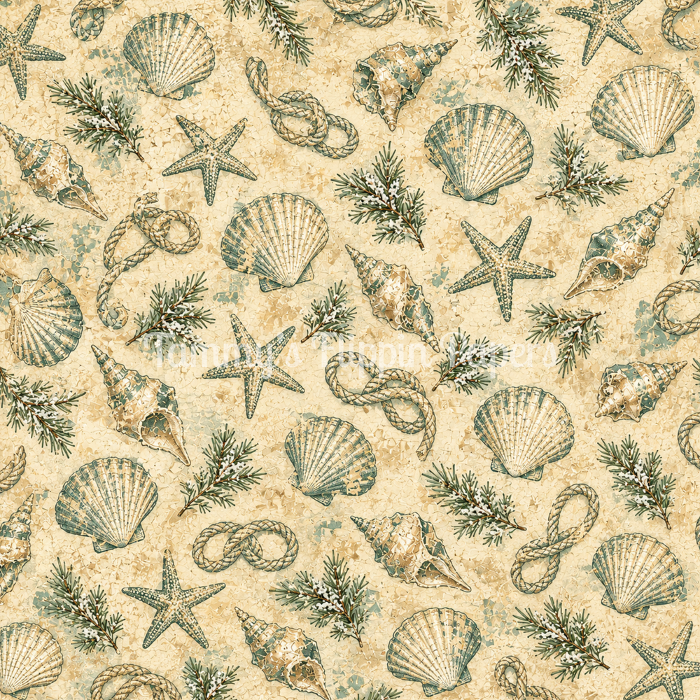 Starfish & Seashells Decoupage Paper - Flippin Furniture