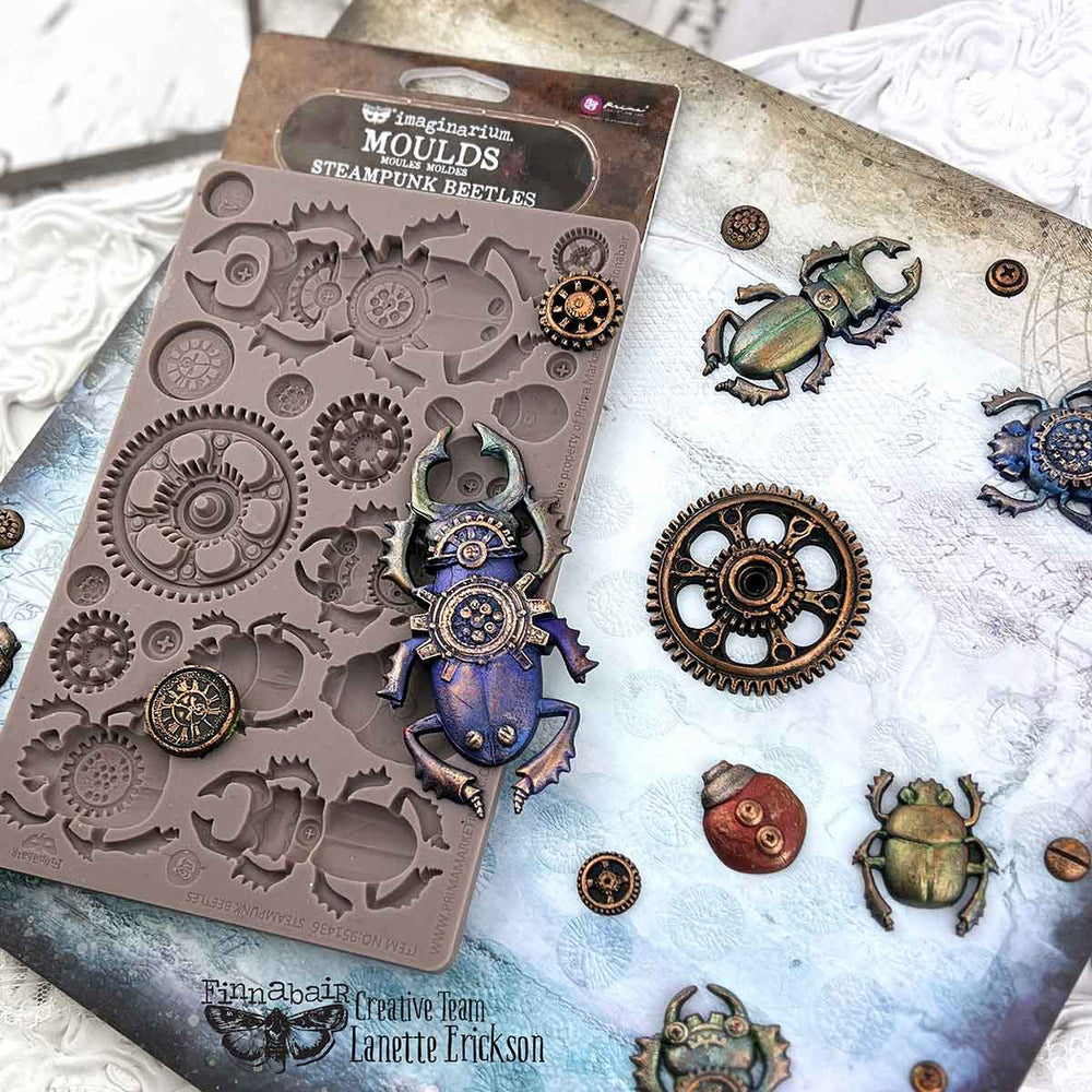 Steampunk Beetles Mould by Finnabair - Prima Marketing