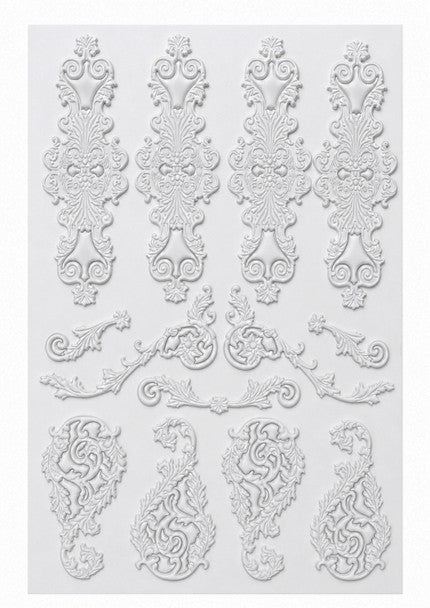 LaBlanche Mixed Media/Vintage Embellishment Sticker (Baroque Scrollwork)