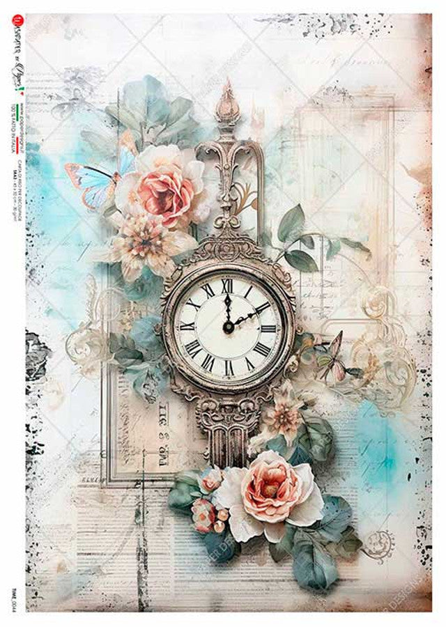 Time 0044 Rice Paper - Decoupage Queen