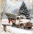 Truckload of Christmas Decoupage Paper - Flippin Furniture