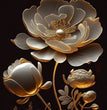 Golden Bloom 2 - Decoupage Paper - MINT/GGS