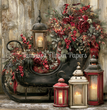 Victorian Christmas Sleigh Tissue Paper - Flippin Furniture