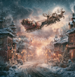 Santa's Moonlit Flight Tissue Paper - Flippin Furniture