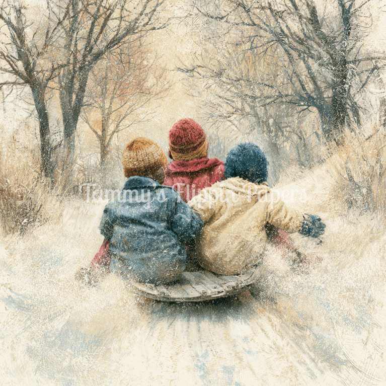 Snow Day Memories Tissue Paper - Flippin Furniture